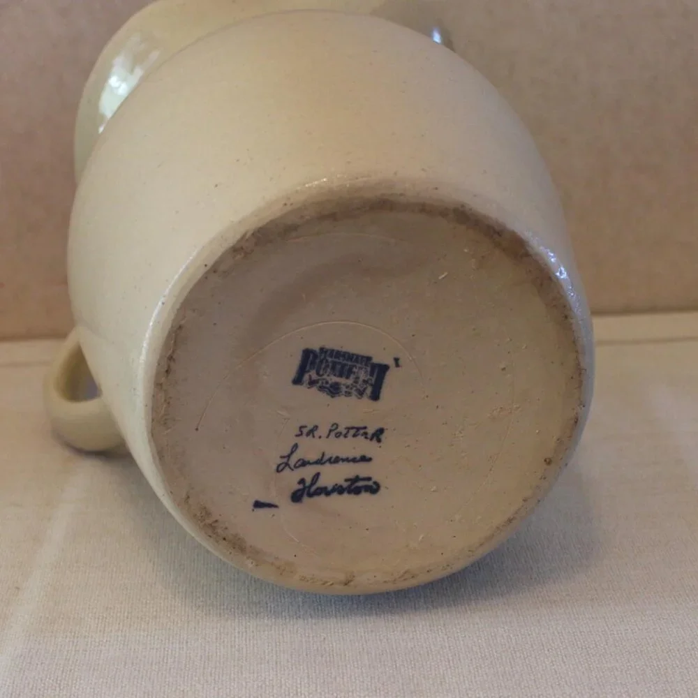 Vintage Marshall Pottery Large Stoneware Pitcher – Potter Lawrence Houston - Picture 4 of 4